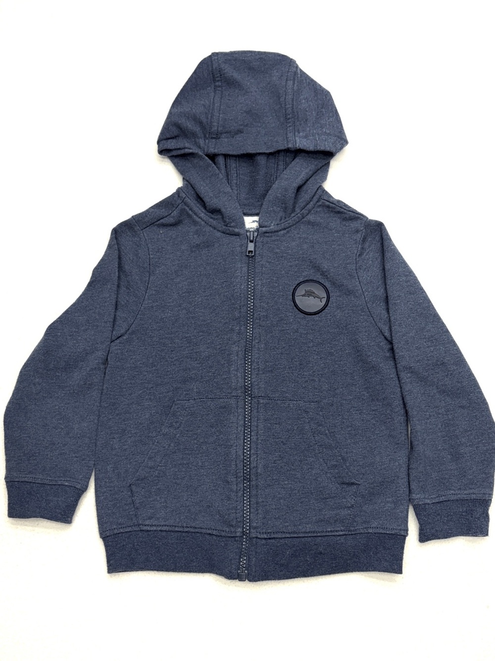 Tommy Bahama Toddler Full Zip Sweatshirt Jacket 4T Heathered Blue French Terry